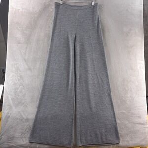 J.Crew Cosmo Pants Womens Size Large Gray Merino Wool Wide Leg Knit